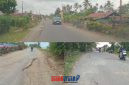 foto istimewa : Beginilah Kondisi jalan Di desa Pandanwangi dan Desa Dongin yang semakin Parah rawan kecelakaan serta penerangan jalannya.