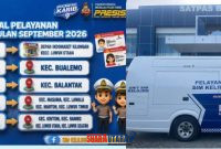 foto istimewa : Ini Jadwal Mobil Pelayanan Sim Keliling wilayah di banggai