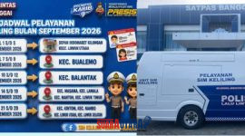 foto istimewa : Ini Jadwal Mobil Pelayanan Sim Keliling wilayah di banggai