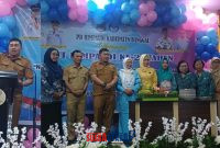 foto istimewa : Kadisbud Safrudin Hinelo.S.T.P.M.Si, saat berikan pengarahan di hari himpaudi.