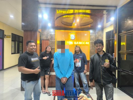 foto istimewa : Tersangka MS 54tahun dapat petugas Resmob polresta banggai