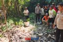 foto istimewa : saat petugas polresta lakukan identifikasi kerangka manusia