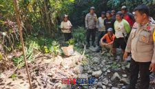 foto istimewa : saat petugas polresta lakukan identifikasi kerangka manusia