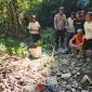 foto istimewa : saat petugas polresta lakukan identifikasi kerangka manusia 