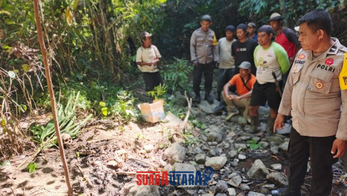foto istimewa : saat petugas polresta lakukan identifikasi kerangka manusia