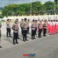 foto istimewa : Tampak Anggota polresta banggai latihan Bersama TNI dan Pasukan Paskibraka 