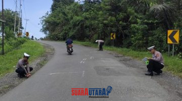 foto istimewa : Anggota Satlantas Polresta banggai Olah TKP