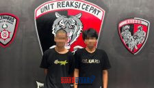 foto istimewa : Kedua Pelaku pemukulan Anak Latihan Gerak Jalan di Tangkap Tim Resmob Polresta banggai