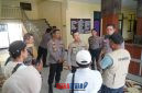 foto istimewa : Kapolresta Banggai Kombes Pol Hendri Yulianto.S.I.K.M.H Saat wawancara bersama awak media di dampingi Wakapolresta, Kabag OPS,Kasat Shabara,Kasat Lantas