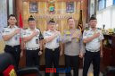 foto istimewa : Kapolresta banggai Kombes Pol Hendri Yulanto.S.I.K.M.H, Didampingi Kasat Binmas AKP Dicky, Kasat Intelkam AKP Usman.SH Terima Kalapas KLS II Luwuk diruang kerjanya 