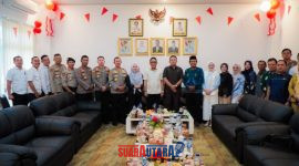 foto istimewa : Kapolresta Banggai Kombes Pol Hendri didampingi PJU kunjungi Kantor DPRD 