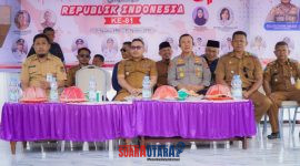 foto istimewa : Kapolresta banggai Kombes Pol Hendri Yulianto.S.I.K.MH, Hadiri dan berikan arahan terkait pembagian PKH di hadapan penerima PKH.