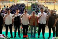 foto istimewa : Saat Anggota polresta banggai usai berikan pengarahan pada mahasiswa amiknurmal