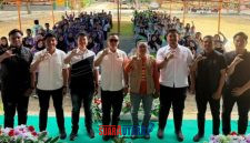 foto istimewa : Saat Anggota polresta banggai usai berikan  pengarahan pada mahasiswa amiknurmal