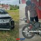 foto istimewa : Barbuk motor pertemanan tanpa plat nomor dan mobil pajero 