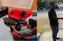 foto istimewa : Tampak pelaku pencurian dan pemilik motor di hadapan anggota polsek saat gelar RJ