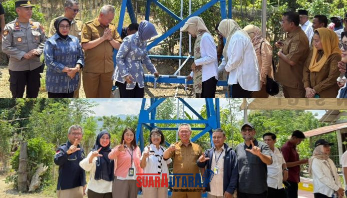 foto istimewa : Bak air yang di siapkan oleh Pertamina EP DMF untuk salurkan 45 KK didesa tersebut