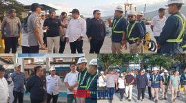 foto istimewa : Tampak Ketua Komisi III Dandy saat mendengarkan arahan dari Pihak ASDP Rofiq dan Staf Ahli Bupati Alfian Djibran