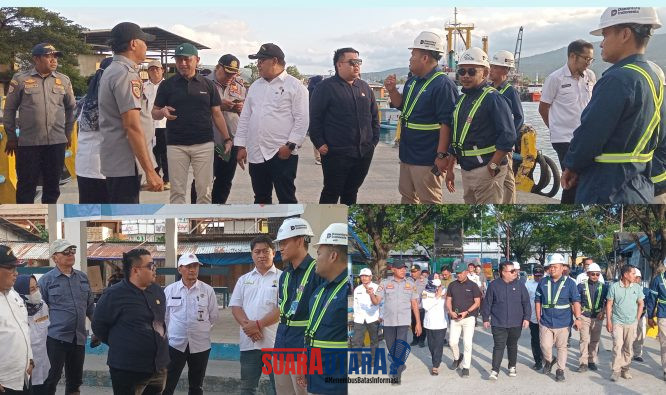foto istimewa : Tampak Ketua Komisi III Dandy saat mendengarkan arahan dari Pihak ASDP Rofiq dan Staf Ahli Bupati Alfian Djibran