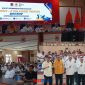 foto istimewa : Ketua Koni Banggai Ir H.Amirudin.SP.MP.MM saat Buka Rapat Koni persiapan menuju Porprov XMorowali sulteng didampingi Wabup Drs H Furqanuddi.MM bersama Sekda dan Kadispora