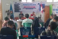 foto istimewa : penguji dari Pra UKW PWI Provinsi sulteng Mahmud Matangara,dan Temu Sutrisno