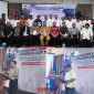 foto istimewa : Saat Kasi Humas Polresta Banggai AKP Saiman perwakilan Kapolresta menerima Buku dari Sekertaris PWI Sulteng 