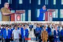 foto istimewa : Bupati banggai Ir H.Amirudin.SP.MP.MM saat Buka dan berikan Pesan Mahasiswa Peka terhadap Gempa