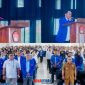 foto istimewa : Bupati banggai Ir H.Amirudin.SP.MP.MM saat Buka dan berikan Pesan Mahasiswa Peka terhadap Gempa