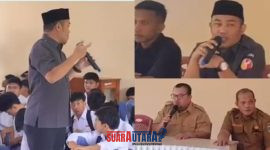 foto istimewa : Wakili Ketua Bawaslu Ridwan.SH, diwakili Koordinator Divisi Pencegahan, Partisipasi Masyarakat, dan Humas Bawaslu Kabupaten Banggai, Arkamulhak Dayanun serta jajarannya.
