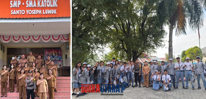 foto istimewa : Saat usai berikan pengarahan pada para siswa dan siswi