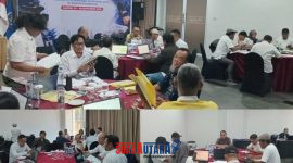 foto istimewa 18 peserta sedang melaksanakan tugas dari masing masing jenjang Muda, Madya dan Utama dengan di awasi Para penguji