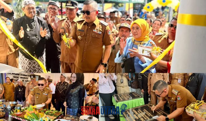 foto istimewa : Saat Bupati Ir H.Amirudin.SP.MP.MM Resmikan Kantor Desa Singkoyo