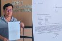 foto istimewa : Steven Lianto Saat Usai Buka Laporan penyerobotan lahan di Kelurahan maahas