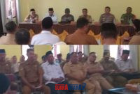 foto istimewa : Rapat berlangsung di Kantor kecamatan totikum Selatan