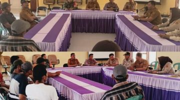 foto istimewa : pelaksanaan rapat pembagian air guna mengairi persawahan di bagi per 5 hari