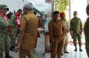 foto istimewa : Danrem132/TDL Brigjen TNI Suntara Wisnu Tiba langsung disambut Bupati Balut Sofyan Kaefa dan jajaran unsur forkopimda 