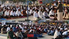 foto istimewa : Tampak para jamaah yang lakukan sholat istogosa 