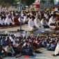 foto istimewa : Tampak para jamaah yang lakukan sholat istogosa 