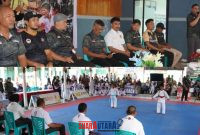 foto istimewa : Wakili Dandim 1308/LB Pasi Lok Buka Kejuaraan Karate sambut HUT TNI Ke 81