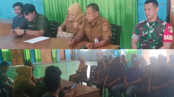 foto istimewa : Tampak Babinsa Kelurahan bungin saat menghadiri rapat Pembahasan LPG 3Kg