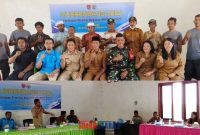 foto istimewa : Banbinsa saat mewakili Danramil 1308-09/LB Menghadiri Musrembang desa