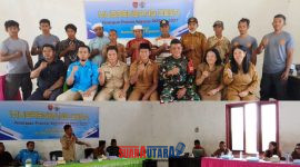 foto istimewa : Banbinsa saat mewakili Danramil 1308-09/LB Menghadiri Musrembang desa 