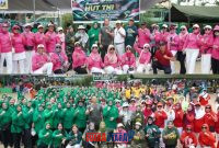foto istimewa : Dandim 1308/LB Letkol Inf Cepi saat ikuti Senam Sehat Bersama Jajaran Forkopimda