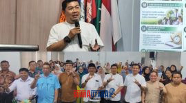 foto istimewa : Safrudin Hinelo.S.STP.M.Si hadiri sekaligus jadi narasumber di Unismu luwuk