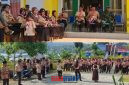 foto istimewa : Saat Babinsa Lamala ikut berikan dukungan pada anak-anak Pramuka berangkat ke tempat keping
