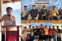 foto istimewa : Kadinsos banggai Haryadi Bola saat berikan arahan di hadapan para peresta