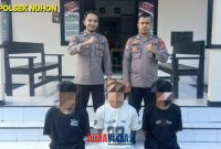 foto istimewa : 3 Pemuda Tak Berkutik usai Bobol rumah sarang burung walet di tiga tempat kejadian