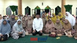 foto istimewa : Sekda banggai Moh Ramli Tomgko saat hadiri perayaan Maulid Nabi di kecamatan Nambo