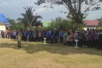 foto istimewa :Camat masama menjadi pembina upacara.