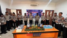 foto istimewa : Nampak para Kanit dan jajaran satlantasnpolresta banggai rasakan ulantahun lantas